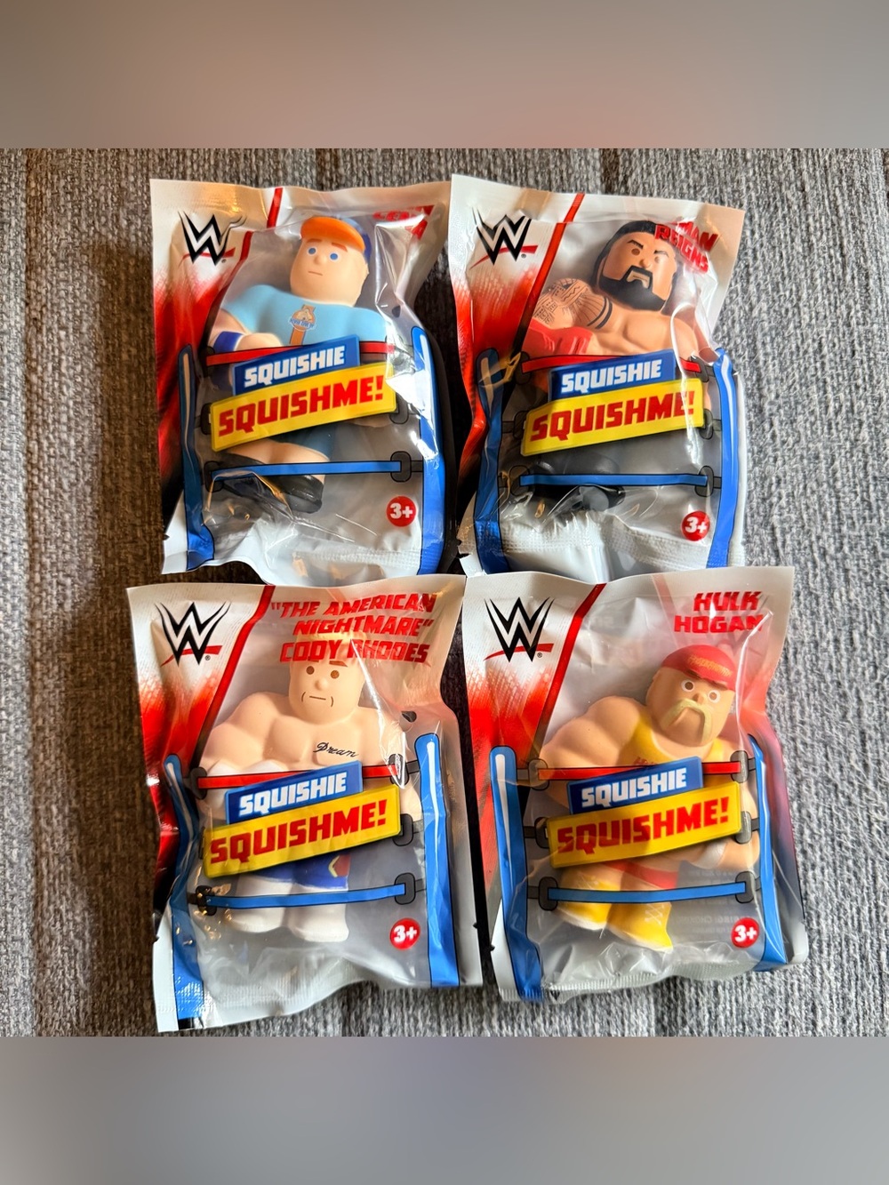 NWT Squishme Squishy wrestler bundle (4)